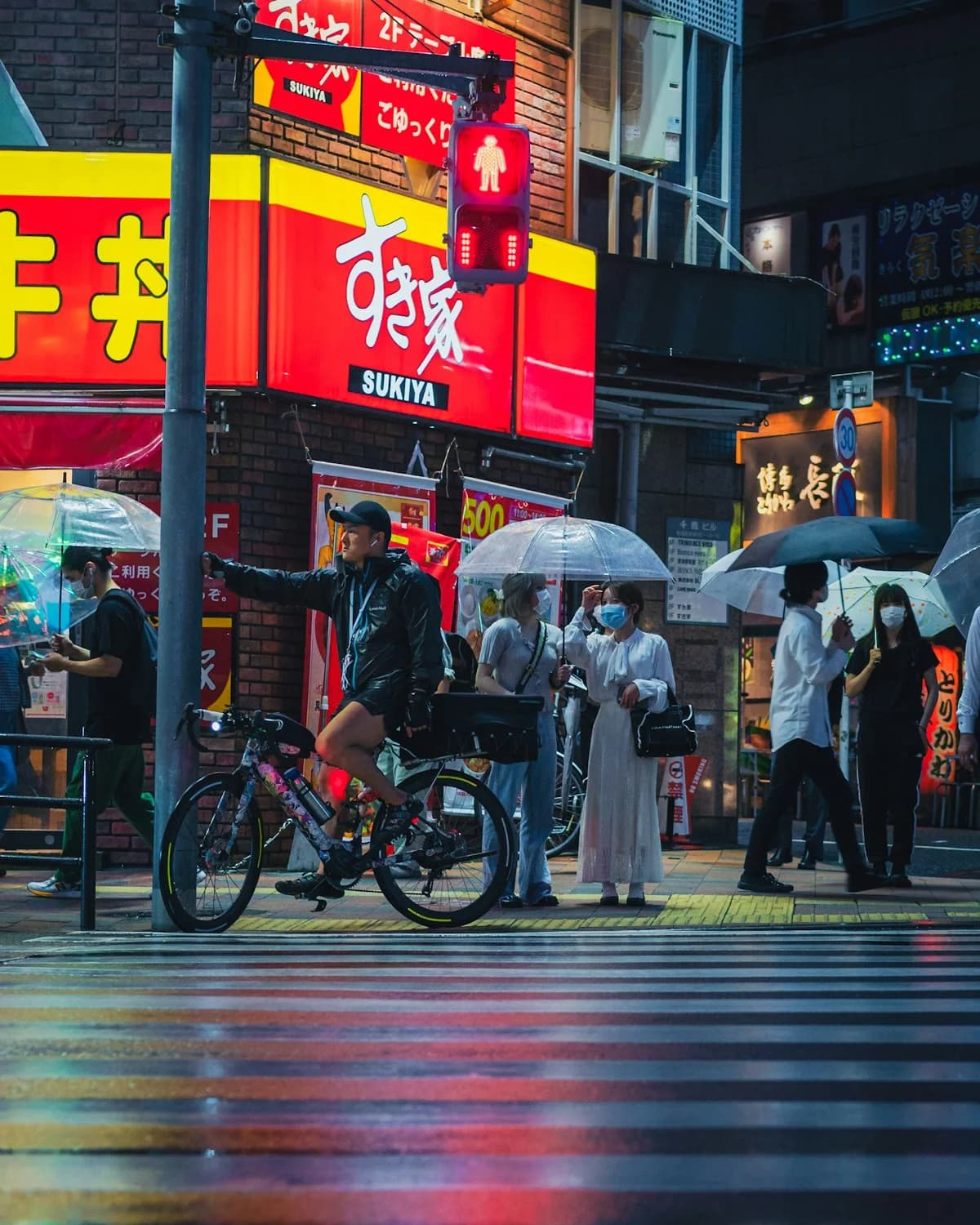 Long exposure of Seoul traffic at night